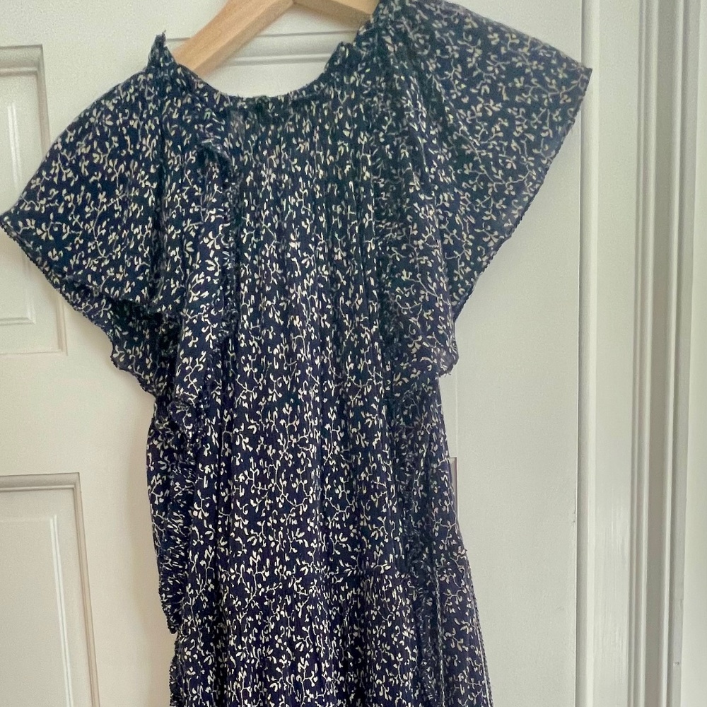 Ulla Johnson Blue & White Midi Dreas